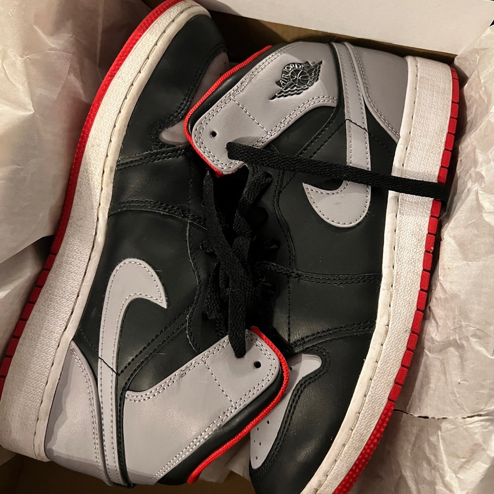 Jordan Black and Gray Sneakers